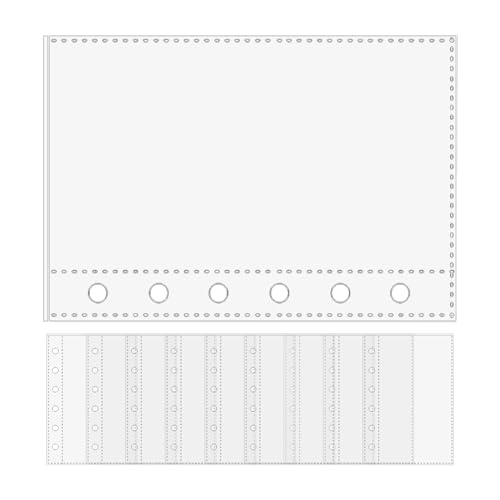 Qurygin Binder-Blattschutzfolien | 6-Ringbuch-Schutzseiten | transparente Hüllen für Karten, Fotos, Skizzierer, Schreibwarenliebhaber, Büro, Studenten, , Lehrer, Projektmanager von Qurygin