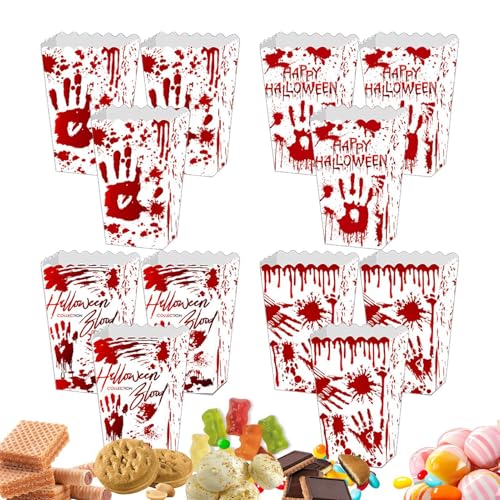 Qurygin Halloween-Popcorn-Boxen für Partys, Themenpartys, Popcorn-Geschenkboxen für Halloween, Süßigkeiten, Kekse, Leckereien, Behälter für Events Qurygin Halloween-Popcorn-Boxen für Partys, Themenpartys, Popcorn-Geschenkboxen für Halloween, Süßigkeiten, Kekse, Leckereien, Behälter für Events von Qurygin