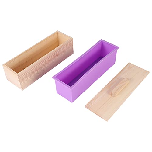 Qusedwey Rechteckige Seifen Form Mit Silikon Liner Abdeckung Laib Seifen Form Werkzeug DIY Seife Kerzen Form 1200G Formen BAU Werkzeug von Qusedwey