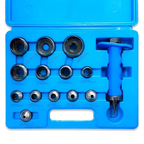 Qussedser Lochstanzer-Set, 14-Teilig, Hohlstanzer-Set, Dichtungsstanzer, Dichtungsschneider, Schaumstoff, Lederstanzer, Werkzeuge, 3/16 Bis 1-3/8 Qussedser Lochstanzer-Set, 14-Teilig, Hohlstanzer-Set, Dichtungsstanzer, Dichtungsschneider, Schaumstoff, Lederstanzer, Werkzeuge, 3/16 Bis 1-3/8 von Qussedser
