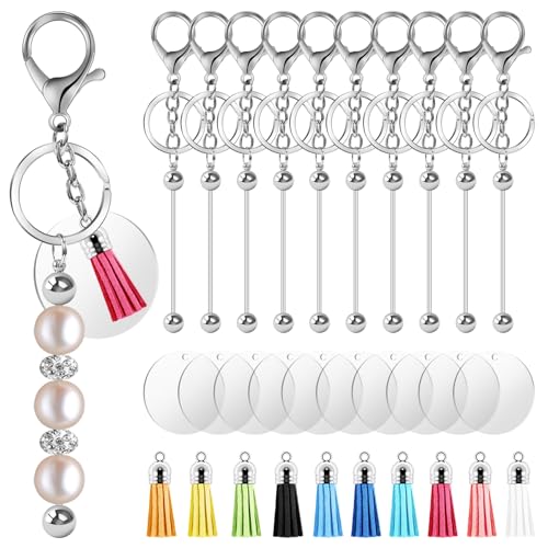 Qussedser Perlenförmige Schlüsselanhänger, Perlen in Großen Mengen, DIY-Schlüsselanhänger in Blanker Form, Schlüsselanhänger Aus Metallperlen für Perlen-Schlüsselanhänger-Bastelarbeiten A Qussedser Perlenförmige Schlüsselanhänger, Perlen in Großen Mengen, DIY-Schlüsselanhänger in Blanker Form, Schlüsselanhänger Aus Metallperlen für Perlen-Schlüsselanhänger-Bastelarbeiten A von Qussedser
