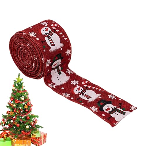 Qutalmi Christusband Gedraht | Weihnachtsstoff Band | 5 Meter Jutegirlande Dekorationsband für Geschenk Baum Party Blumenschmuck Qutalmi Christusband Gedraht | Weihnachtsstoff Band | 5 Meter Jutegirlande Dekorationsband für Geschenk Baum Party Blumenschmuck von Qutalmi