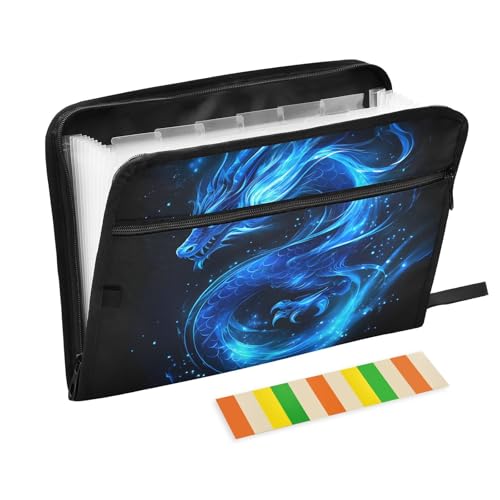 Quteprint Fächermappe mit 13 Fächern, mit Reißverschluss, Akkordeon-Akkordeon-Aktenordner mit Klebeetiketten, A4-Papier, erweiterbarer Dokumenten-Organizer Quteprint Fächermappe mit 13 Fächern, mit Reißverschluss, Akkordeon-Akkordeon-Aktenordner mit Klebeetiketten, A4-Papier, erweiterbarer Dokumenten-Organizer von Quteprint