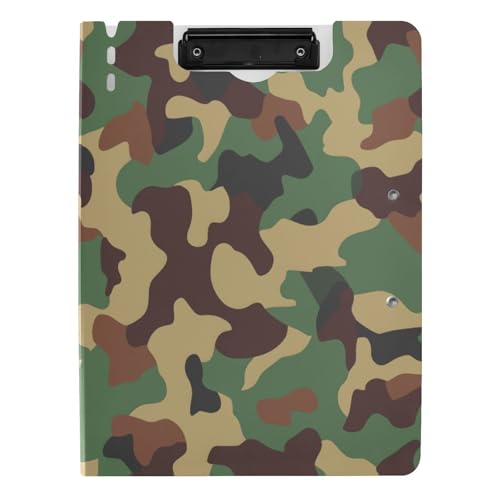 Quteprint Faltbares Klemmbrett für Ordner, Militär, Camouflage, A4, Aktenordner, Klemmbrett mit doppelten Metall-Clips, Stiftschlitz – wasserabweisend, Dokumenten-Organizer, Datei-Klemmbretter für Quteprint Faltbares Klemmbrett für Ordner, Militär, Camouflage, A4, Aktenordner, Klemmbrett mit doppelten Metall-Clips, Stiftschlitz – wasserabweisend, Dokumenten-Organizer, Datei-Klemmbretter für von Quteprint