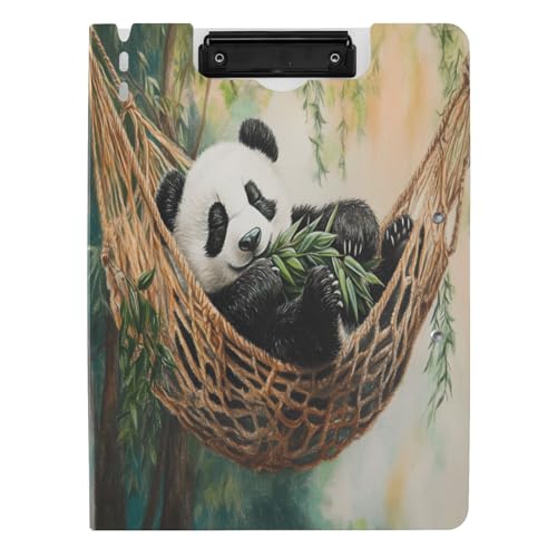 Quteprint Faltbares Klemmbrett für Ordner, niedlicher schlafender Panda, A4-Dateiordner-Klemmbrett mit doppelten Metall-Clips, Stiftschlitz – wasserabweisend, Dokumenten-Organizer, Datei-Klemmbretter Quteprint Faltbares Klemmbrett für Ordner, niedlicher schlafender Panda, A4-Dateiordner-Klemmbrett mit doppelten Metall-Clips, Stiftschlitz – wasserabweisend, Dokumenten-Organizer, Datei-Klemmbretter von Quteprint