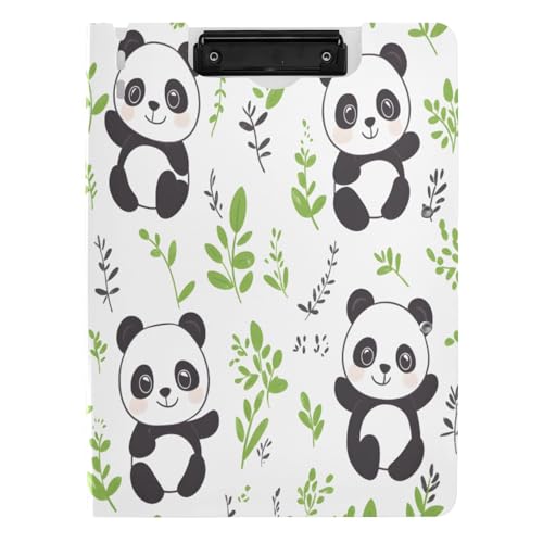 Quteprint Faltbares Klemmbrett für Ordner, niedliches Kawaii-Panda-Blätter, A4-Aktenordner mit doppelten Metall-Clips, Stiftschlitz – wasserabweisend, Dokumenten-Organizer, Akten-Klemmbretter für Büro Quteprint Faltbares Klemmbrett für Ordner, niedliches Kawaii-Panda-Blätter, A4-Aktenordner mit doppelten Metall-Clips, Stiftschlitz – wasserabweisend, Dokumenten-Organizer, Akten-Klemmbretter für Büro von Quteprint