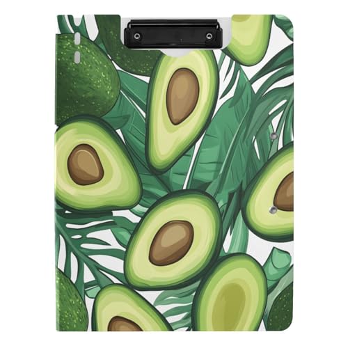 Quteprint Faltbares Klemmbrett mit Avocado-Palmenblättern, A4-Aktenordner mit doppelten Metall-Clips, Stiftschlitz – wasserabweisend, Dokumenten-Organizer, Akten-Klemmbretter für Büro, Schule, Arbeit Quteprint Faltbares Klemmbrett mit Avocado-Palmenblättern, A4-Aktenordner mit doppelten Metall-Clips, Stiftschlitz – wasserabweisend, Dokumenten-Organizer, Akten-Klemmbretter für Büro, Schule, Arbeit von Quteprint