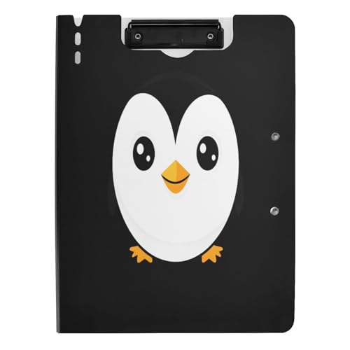 Quteprint Faltbares Klemmbrett mit niedlichem Tier-Pinguin, A4-Dateiordner mit doppelten Metall-Clips, Stiftschlitz – wasserabweisend, Dokumenten-Organizer, Datei-Klemmbretter für Büro, Schule, Arbeit Quteprint Faltbares Klemmbrett mit niedlichem Tier-Pinguin, A4-Dateiordner mit doppelten Metall-Clips, Stiftschlitz – wasserabweisend, Dokumenten-Organizer, Datei-Klemmbretter für Büro, Schule, Arbeit von Quteprint