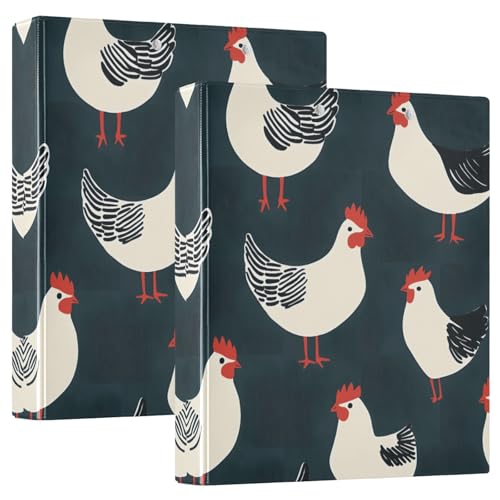 Quteprint Ringbuch mit 3 Ringen, 3,8 cm, mit 3 transparenten Taschen, Klemmbrett und 200 Blatt für Büro, Schule, Zuhause, 1 Packung von Quteprint