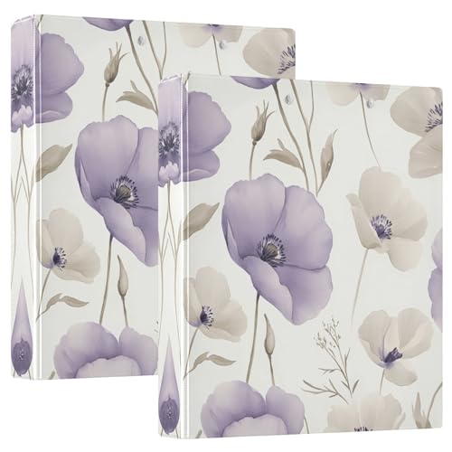 Quteprint Ringbuch mit 3 Ringen, Aquarell-Blumenmohnblumen, 3,8 cm, rund, mit 3 transparenten Taschen, Klemmbrett und Platz für 200 Blatt, für Büro/Schule/Zuhause Quteprint Ringbuch mit 3 Ringen, Aquarell-Blumenmohnblumen, 3,8 cm, rund, mit 3 transparenten Taschen, Klemmbrett und Platz für 200 Blatt, für Büro/Schule/Zuhause von Quteprint