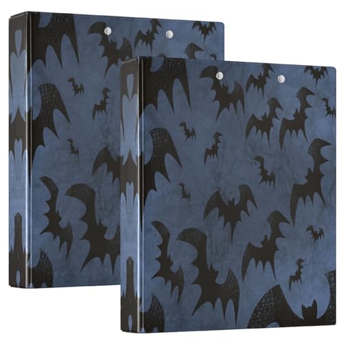 Quteprint Ringbuch mit 3 Ringen, Halloween-Tag, schwarze Fledermäuse, 3,8 cm, runder Ringordner mit 3 transparenten Innentaschen, Ordner-Organizer mit Klemmbrett für Büro, Zuhause, Schule, hält 200 Quteprint Ringbuch mit 3 Ringen, Halloween-Tag, schwarze Fledermäuse, 3,8 cm, runder Ringordner mit 3 transparenten Innentaschen, Ordner-Organizer mit Klemmbrett für Büro, Zuhause, Schule, hält 200 von Quteprint