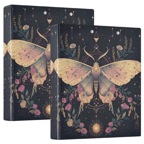 Quteprint Ringbuch mit 3 Ringen, Tier, Schmetterling, Rose, Blume, 3,8 cm, rund, mit 3 transparenten Taschen, Klemmbrett und hält 200 Blatt für Büro/Schule/Zuhause Quteprint Ringbuch mit 3 Ringen, Tier, Schmetterling, Rose, Blume, 3,8 cm, rund, mit 3 transparenten Taschen, Klemmbrett und hält 200 Blatt für Büro/Schule/Zuhause von Quteprint