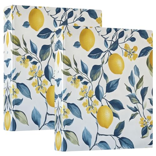 Quteprint Ringbuch mit 3 Ringen, Zitronenbaumzweig, Blume, 3,8 cm, runder Ringordner mit 3 transparenten Taschen, Klemmbrett und hält 200 Blatt für Büro/Schule/Zuhause Quteprint Ringbuch mit 3 Ringen, Zitronenbaumzweig, Blume, 3,8 cm, runder Ringordner mit 3 transparenten Taschen, Klemmbrett und hält 200 Blatt für Büro/Schule/Zuhause von Quteprint