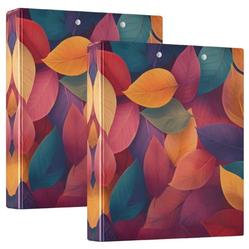 Quteprint Ringbuch mit 3 Ringen, buntes Herbstlaub, 3,8 cm, rund, mit 3 transparenten Taschen, Klemmbrett und Platz für 200 Blatt, für Büro/Schule/Zuhause Quteprint Ringbuch mit 3 Ringen, buntes Herbstlaub, 3,8 cm, rund, mit 3 transparenten Taschen, Klemmbrett und Platz für 200 Blatt, für Büro/Schule/Zuhause von Quteprint