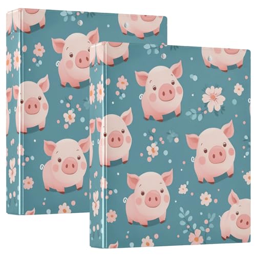 Quteprint Ringbuch mit 3 Ringen, niedliches Cartoon-Blumenmuster, 3,8 cm, runder Ringordner mit 3 transparenten Taschen, Klemmbrett und hält 200 Blatt für Büro/Schule/Zuhause Quteprint Ringbuch mit 3 Ringen, niedliches Cartoon-Blumenmuster, 3,8 cm, runder Ringordner mit 3 transparenten Taschen, Klemmbrett und hält 200 Blatt für Büro/Schule/Zuhause von Quteprint