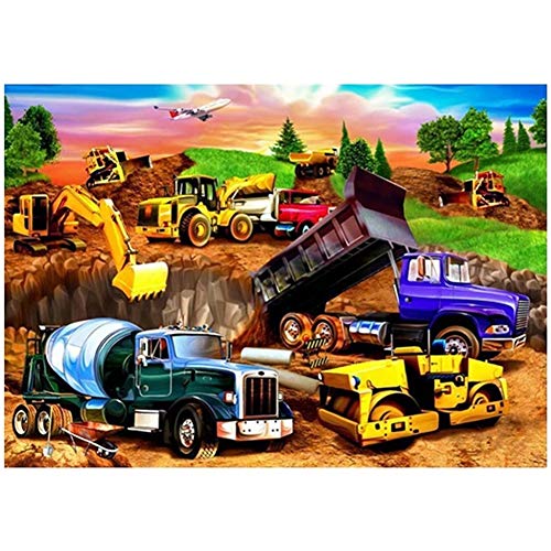 Quuzee DIY 5D Diamant Malerei Kit, LKW-Bagger 40x50cm Full Diamond Painting für Erwachsene Voller Stickerei Malerei Crystal Strass Kreuzstich Bilder Arts Craft für Haus Wand und Eingang Dekorationen Quuzee DIY 5D Diamant Malerei Kit, LKW-Bagger 40x50cm Full Diamond Painting für Erwachsene Voller Stickerei Malerei Crystal Strass Kreuzstich Bilder Arts Craft für Haus Wand und Eingang Dekorationen von Quuzee