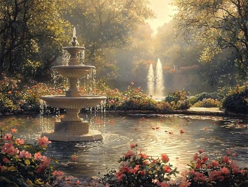 DIY 5D Diamant Malerei Set Bohren Voll Brunnen Morgenlichtblumen Bild Diamond Painting Crystal Strass Diamant Gemälde Arts Craft Perfekt Für Entspannung Und Wand Decor Platz Drill 45x60cm AC1897 DIY 5D Diamant Malerei Set Bohren Voll Brunnen Morgenlichtblumen Bild Diamond Painting Crystal Strass Diamant Gemälde Arts Craft Perfekt Für Entspannung Und Wand Decor Platz Drill 45x60cm AC1897 von Quxaoqiao