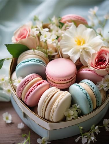 DIY 5D Erwachsene und Anfänger Diamant Malerei Set Bohren Voll Dessert Macaron Blumen Bild Diamond Painting Gemälde Arts Craft Perfekt Für Entspannung Und Wand Decor Platz Drill 45x60cm AB0176 DIY 5D Erwachsene und Anfänger Diamant Malerei Set Bohren Voll Dessert Macaron Blumen Bild Diamond Painting Gemälde Arts Craft Perfekt Für Entspannung Und Wand Decor Platz Drill 45x60cm AB0176 von Quxaoqiao