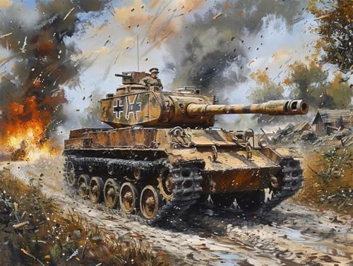 DIY 5D Erwachsene und Anfänger Diamant Malerei Set Bohren Voll Schlachtfeld Des Schweren Panzers Tiger Bild Diamond Painting Gemälde Arts Perfekt Für Entspannung Und Decor Platz Drill 85x115cm AB0943 DIY 5D Erwachsene und Anfänger Diamant Malerei Set Bohren Voll Schlachtfeld Des Schweren Panzers Tiger Bild Diamond Painting Gemälde Arts Perfekt Für Entspannung Und Decor Platz Drill 85x115cm AB0943 von Quxaoqiao