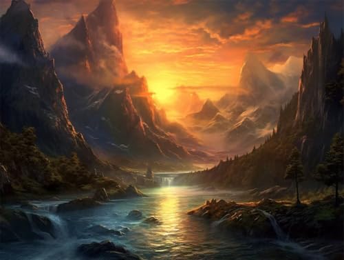 Erwachsene Diamond Painting DIY 5D Voll Bohren Set Landschaft Sonnenuntergang Bild Diamant Gemälde Diamant Malerei Arts Craft Perfekt Für Entspannung Und Decor Quadratischer Diamant 55x75cm AE2434 Erwachsene Diamond Painting DIY 5D Voll Bohren Set Landschaft Sonnenuntergang Bild Diamant Gemälde Diamant Malerei Arts Craft Perfekt Für Entspannung Und Decor Quadratischer Diamant 55x75cm AE2434 von Quxaoqiao