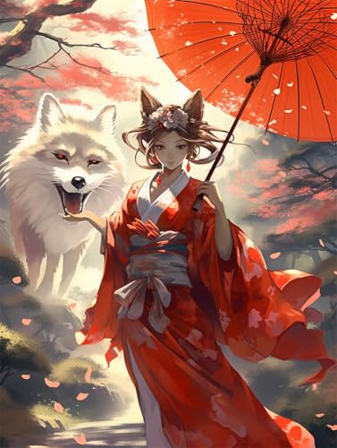 Erwachsene und Anfänger Diamond Painting DIY 5D Voll Bohren Set Anime Fuchs Fee Mädchen Bild Diamant Gemälde Diamant Malerei Arts Craft Perfekt Für Entspannung Und Decor Runder Diamant 25x35cm AE0034 Erwachsene und Anfänger Diamond Painting DIY 5D Voll Bohren Set Anime Fuchs Fee Mädchen Bild Diamant Gemälde Diamant Malerei Arts Craft Perfekt Für Entspannung Und Decor Runder Diamant 25x35cm AE0034 von Quxaoqiao