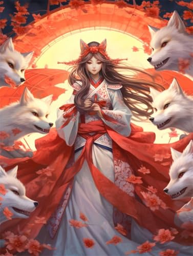 Erwachsene und Anfänger Diamond Painting DIY 5D Voll Bohren Set Anime Fuchs Fee Mädchen Bild Diamant Gemälde Diamant Malerei Arts Craft Perfekt Für Entspannung Und Decor Runder Diamant 45x60cm AE0036 Erwachsene und Anfänger Diamond Painting DIY 5D Voll Bohren Set Anime Fuchs Fee Mädchen Bild Diamant Gemälde Diamant Malerei Arts Craft Perfekt Für Entspannung Und Decor Runder Diamant 45x60cm AE0036 von Quxaoqiao
