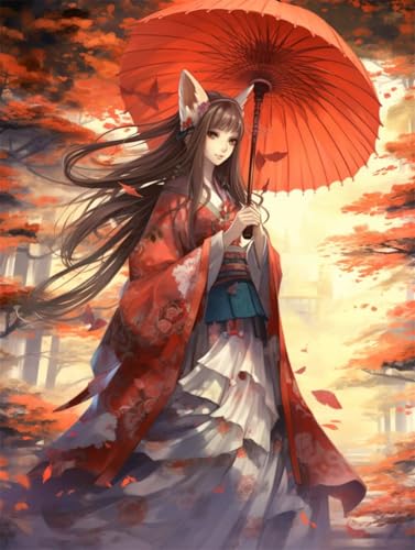 Erwachsene und Anfänger Diamond Painting DIY 5D Voll Bohren Set Anime Fuchs Fee Mädchen Bild Diamant Gemälde Diamant Malerei Arts Craft Perfekt Für Entspannung Und Decor Runder Diamant 55x75cm AE0035 Erwachsene und Anfänger Diamond Painting DIY 5D Voll Bohren Set Anime Fuchs Fee Mädchen Bild Diamant Gemälde Diamant Malerei Arts Craft Perfekt Für Entspannung Und Decor Runder Diamant 55x75cm AE0035 von Quxaoqiao