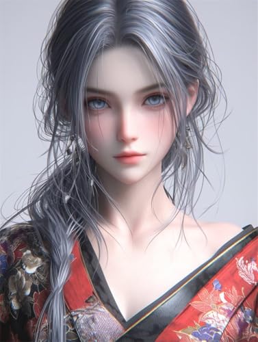 Erwachsene und Anfänger Diamond Painting DIY 5D Voll Bohren Set Anime Schönes Mädchen Bild Diamant Gemälde Diamant Malerei Arts Craft Perfekt Für Entspannung Und Decor Runder Diamant 55x75cm AE0015 von Quxaoqiao