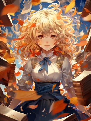 Erwachsene und Anfänger Diamond Painting DIY 5D Voll Bohren Set Anime Schönheitsmädchen Bild Diamant Gemälde Diamant Malerei Arts Craft Perfekt Für Entspannung Und Decor Runder Diamant 45x60cm AE0029 von Quxaoqiao