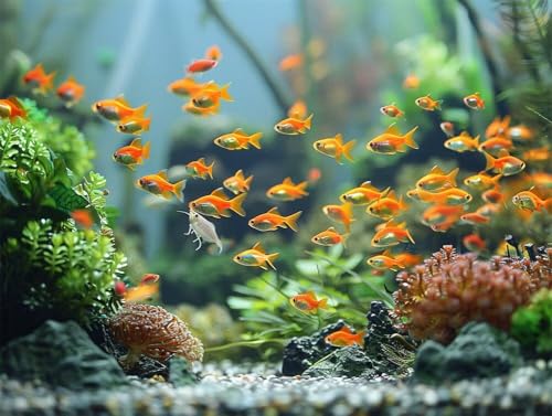 Erwachsene und Anfänger Diamond Painting DIY 5D Voll Bohren Set Aquarium Mit Meerblick Bild Diamant Gemälde Diamant Malerei Arts Craft Perfekt Für Entspannung Und Decor Runder Diamant 85x115cm AE0908 von Quxaoqiao