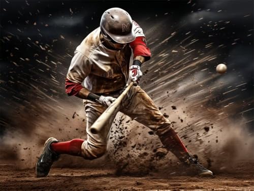 Erwachsene und Anfänger Diamond Painting DIY 5D Voll Bohren Set Baseball Spieler Bild Diamant Gemälde Diamant Malerei Arts Craft Perfekt Für Entspannung Und Wand Decor Runder Diamant 100x130cm AE0535 Erwachsene und Anfänger Diamond Painting DIY 5D Voll Bohren Set Baseball Spieler Bild Diamant Gemälde Diamant Malerei Arts Craft Perfekt Für Entspannung Und Wand Decor Runder Diamant 100x130cm AE0535 von Quxaoqiao