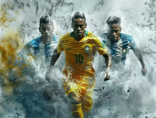 Erwachsene und Anfänger Diamond Painting DIY 5D Voll Bohren Set Fußballspieler Bild Diamant Gemälde Diamant Malerei Arts Craft Perfekt Für Entspannung Und Wand Decor Runder Diamant 55x75cm AE0723 Erwachsene und Anfänger Diamond Painting DIY 5D Voll Bohren Set Fußballspieler Bild Diamant Gemälde Diamant Malerei Arts Craft Perfekt Für Entspannung Und Wand Decor Runder Diamant 55x75cm AE0723 von Quxaoqiao