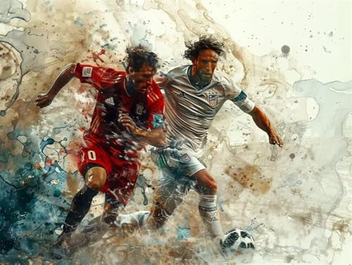 Erwachsene und Anfänger Diamond Painting DIY 5D Voll Bohren Set Fußballspieler Bild Diamant Gemälde Diamant Malerei Arts Craft Perfekt Für Entspannung Und Wand Decor Runder Diamant 55x75cm AE0725 Erwachsene und Anfänger Diamond Painting DIY 5D Voll Bohren Set Fußballspieler Bild Diamant Gemälde Diamant Malerei Arts Craft Perfekt Für Entspannung Und Wand Decor Runder Diamant 55x75cm AE0725 von Quxaoqiao
