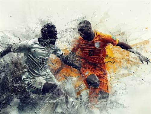 Erwachsene und Anfänger Diamond Painting DIY 5D Voll Bohren Set Fußballspieler Bild Diamant Gemälde Diamant Malerei Arts Craft Perfekt Für Entspannung Und Wand Decor Runder Diamant 55x75cm AE0728 Erwachsene und Anfänger Diamond Painting DIY 5D Voll Bohren Set Fußballspieler Bild Diamant Gemälde Diamant Malerei Arts Craft Perfekt Für Entspannung Und Wand Decor Runder Diamant 55x75cm AE0728 von Quxaoqiao