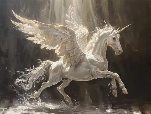 Erwachsene und Anfänger Diamond Painting DIY 5D Voll Bohren Set Heiliger Pegasus Bild Diamant Gemälde Diamant Malerei Arts Craft Perfekt Für Entspannung Und Decor Quadratischer Diamant 55x75cm AE2325 Erwachsene und Anfänger Diamond Painting DIY 5D Voll Bohren Set Heiliger Pegasus Bild Diamant Gemälde Diamant Malerei Arts Craft Perfekt Für Entspannung Und Decor Quadratischer Diamant 55x75cm AE2325 von Quxaoqiao
