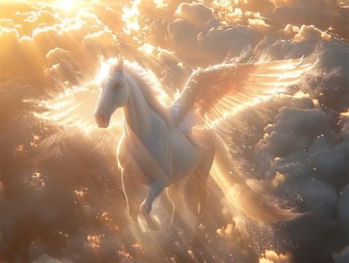 Erwachsene und Anfänger Diamond Painting DIY 5D Voll Bohren Set Heiliger Pegasus Bild Diamant Gemälde Diamant Malerei Arts Craft Perfekt Für Entspannung Und Decor Quadratischer Diamant 55x75cm AE2332 Erwachsene und Anfänger Diamond Painting DIY 5D Voll Bohren Set Heiliger Pegasus Bild Diamant Gemälde Diamant Malerei Arts Craft Perfekt Für Entspannung Und Decor Quadratischer Diamant 55x75cm AE2332 von Quxaoqiao