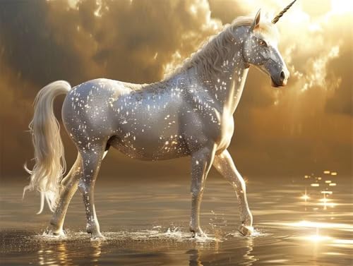 Erwachsene und Anfänger Diamond Painting DIY 5D Voll Bohren Set Heiliges Einhorn Bild Diamant Gemälde Diamant Malerei Arts Craft Perfekt Für Entspannung Und Decor Quadratischer Diamant 55x75cm AE2433 Erwachsene und Anfänger Diamond Painting DIY 5D Voll Bohren Set Heiliges Einhorn Bild Diamant Gemälde Diamant Malerei Arts Craft Perfekt Für Entspannung Und Decor Quadratischer Diamant 55x75cm AE2433 von Quxaoqiao