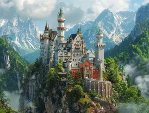 Erwachsene und Anfänger Diamond Painting DIY 5D Voll Bohren Set Prächtiges Schloss Bild Diamant Gemälde Diamant Malerei Arts Craft Perfekt Für Entspannung Und Wand Decor Runder Diamant 25x35cm AE0378 Erwachsene und Anfänger Diamond Painting DIY 5D Voll Bohren Set Prächtiges Schloss Bild Diamant Gemälde Diamant Malerei Arts Craft Perfekt Für Entspannung Und Wand Decor Runder Diamant 25x35cm AE0378 von Quxaoqiao