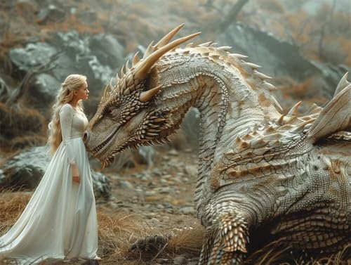 Erwachsene und Anfänger Diamond Painting DIY 5D Voll Bohren Set Prinzessin Und Drache Bild Diamant Gemälde Diamant Malerei Arts Craft Perfekt Für Entspannung Und Decor Runder Diamant 45x60cm AE0889 Erwachsene und Anfänger Diamond Painting DIY 5D Voll Bohren Set Prinzessin Und Drache Bild Diamant Gemälde Diamant Malerei Arts Craft Perfekt Für Entspannung Und Decor Runder Diamant 45x60cm AE0889 von Quxaoqiao