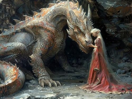 Erwachsene und Anfänger Diamond Painting DIY 5D Voll Bohren Set Prinzessin Und Drache Bild Diamant Gemälde Diamant Malerei Arts Craft Perfekt Für Entspannung Und Decor Runder Diamant 45x60cm AE0892 Erwachsene und Anfänger Diamond Painting DIY 5D Voll Bohren Set Prinzessin Und Drache Bild Diamant Gemälde Diamant Malerei Arts Craft Perfekt Für Entspannung Und Decor Runder Diamant 45x60cm AE0892 von Quxaoqiao
