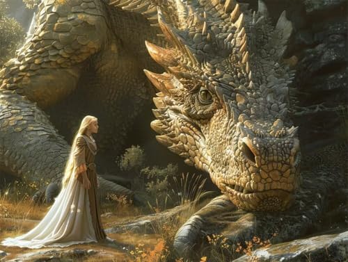 Erwachsene und Anfänger Diamond Painting DIY 5D Voll Bohren Set Prinzessin Und Drache Bild Diamant Gemälde Diamant Malerei Arts Craft Perfekt Für Entspannung Und Decor Runder Diamant 55x75cm AE0891 Erwachsene und Anfänger Diamond Painting DIY 5D Voll Bohren Set Prinzessin Und Drache Bild Diamant Gemälde Diamant Malerei Arts Craft Perfekt Für Entspannung Und Decor Runder Diamant 55x75cm AE0891 von Quxaoqiao