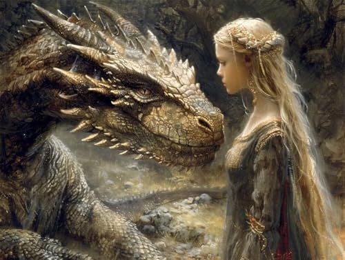 Erwachsene und Anfänger Diamond Painting DIY 5D Voll Bohren Set Prinzessin Und Drache Bild Diamant Gemälde Diamant Malerei Arts Craft Perfekt Für Entspannung Und Decor Runder Diamant 55x75cm AE0885 Erwachsene und Anfänger Diamond Painting DIY 5D Voll Bohren Set Prinzessin Und Drache Bild Diamant Gemälde Diamant Malerei Arts Craft Perfekt Für Entspannung Und Decor Runder Diamant 55x75cm AE0885 von Quxaoqiao