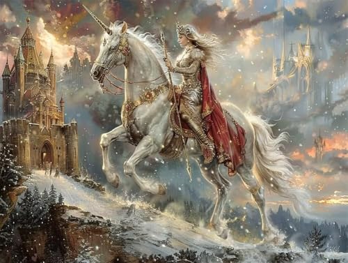 Erwachsene und Anfänger Diamond Painting DIY 5D Voll Bohren Set Prinzessin Und Einhorn Bild Diamant Gemälde Diamant Malerei Arts Craft Perfekt Für Entspannung Und Decor Runder Diamant 85x115cm AE0896 Erwachsene und Anfänger Diamond Painting DIY 5D Voll Bohren Set Prinzessin Und Einhorn Bild Diamant Gemälde Diamant Malerei Arts Craft Perfekt Für Entspannung Und Decor Runder Diamant 85x115cm AE0896 von Quxaoqiao