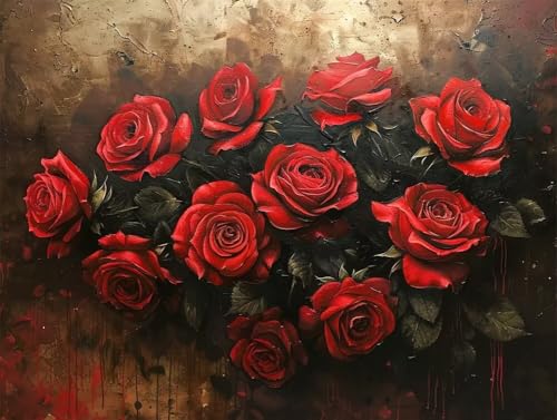 Erwachsene und Anfänger Diamond Painting DIY 5D Voll Bohren Set Schöne Rosen Bild Diamant Gemälde Diamant Malerei Arts Craft Perfekt Für Entspannung Und Wand Decor Runder Diamant 45x60cm AE0560 Erwachsene und Anfänger Diamond Painting DIY 5D Voll Bohren Set Schöne Rosen Bild Diamant Gemälde Diamant Malerei Arts Craft Perfekt Für Entspannung Und Wand Decor Runder Diamant 45x60cm AE0560 von Quxaoqiao