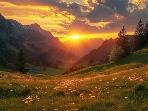 Erwachsene und Anfänger Diamond Painting DIY 5D Voll Bohren Set Sonnenuntergang Berge Bild Diamant Gemälde Diamant Malerei Arts Craft Perfekt Für Entspannung Und Decor Runder Diamant 55x75cm AE0944 Erwachsene und Anfänger Diamond Painting DIY 5D Voll Bohren Set Sonnenuntergang Berge Bild Diamant Gemälde Diamant Malerei Arts Craft Perfekt Für Entspannung Und Decor Runder Diamant 55x75cm AE0944 von Quxaoqiao
