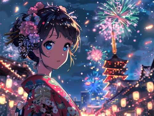 Quxaoqiao Erwachsene Diamond Painting DIY 5D Voll Bohren Set Süßes Anime Kimono Mädchen Bild Diamant Gemälde Diamant Malerei Arts Craft Perfekt Für Entspannung Und Decor Runder Diamant 25x35cm AE0610 Quxaoqiao Erwachsene Diamond Painting DIY 5D Voll Bohren Set Süßes Anime Kimono Mädchen Bild Diamant Gemälde Diamant Malerei Arts Craft Perfekt Für Entspannung Und Decor Runder Diamant 25x35cm AE0610 von Quxaoqiao