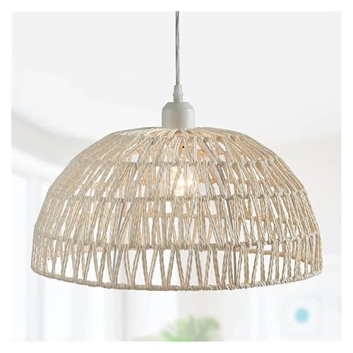 Lampenschirme aus Stoff Hanfseil gewebte Pendelleuchten Pastorales Restaurant Teestube Gasthaus Bar Schlafzimmer Rattan Innenbeleuchtung Lampenabdeckung Stoff Lampenschirm(Color 1,NO LIGHT BULB_25X15C Lampenschirme aus Stoff Hanfseil gewebte Pendelleuchten Pastorales Restaurant Teestube Gasthaus Bar Schlafzimmer Rattan Innenbeleuchtung Lampenabdeckung Stoff Lampenschirm(Color 1,NO LIGHT BULB_25X15C von QuxetlRyz