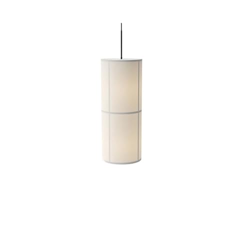 QuxetlRyz Lampenschirme aus Stoff Designer Pendelleuchte Vintage Stoff Lampenschirm Hängelampe Esszimmer Minimalistischer zylindrischer Kronleuchter Stoff Lampenschirm(1 Lamp Small,Cold Light) von QuxetlRyz
