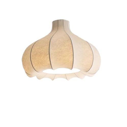 QuxetlRyz Lampenschirme aus Stoff Druckstoff Laterne Form Pendelleuchte for Schlafzimmer Hotel Esszimmer Retro Dekorative Pendelleuchte Wohnzimmer Lampenschirm(68x45cm) von QuxetlRyz