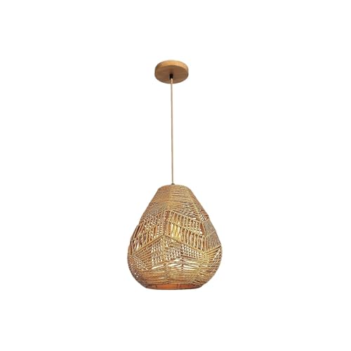 QuxetlRyz Lampenschirme aus Stoff Kronleuchter im Retro-Stil, faserverstärktes Design, Rattan, Pendelleuchte, Restaurant, Schlafzimmer, Esszimmer, Wohnkultur, Stoff-Lampenschirm QuxetlRyz Lampenschirme aus Stoff Kronleuchter im Retro-Stil, faserverstärktes Design, Rattan, Pendelleuchte, Restaurant, Schlafzimmer, Esszimmer, Wohnkultur, Stoff-Lampenschirm von QuxetlRyz
